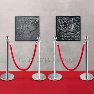 Silver| Gold Post Crowd Control Queue Line Barrier 2pcs