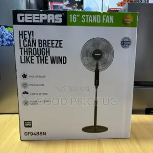 16'' Stand Fan Geepas 1250RPM With 2 Year Warranty