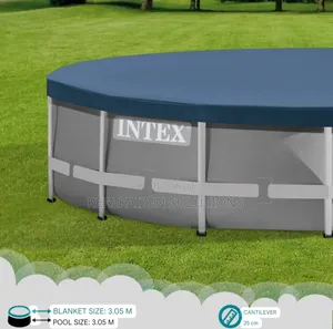 INTEX 3.05 Meters Round Metal Frame Swimming Pool Cover