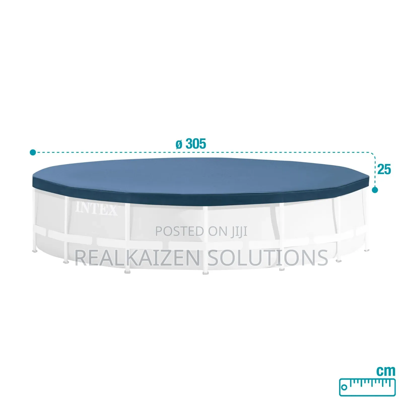 INTEX 3.05 Meters Round Metal Frame Swimming Pool Cover