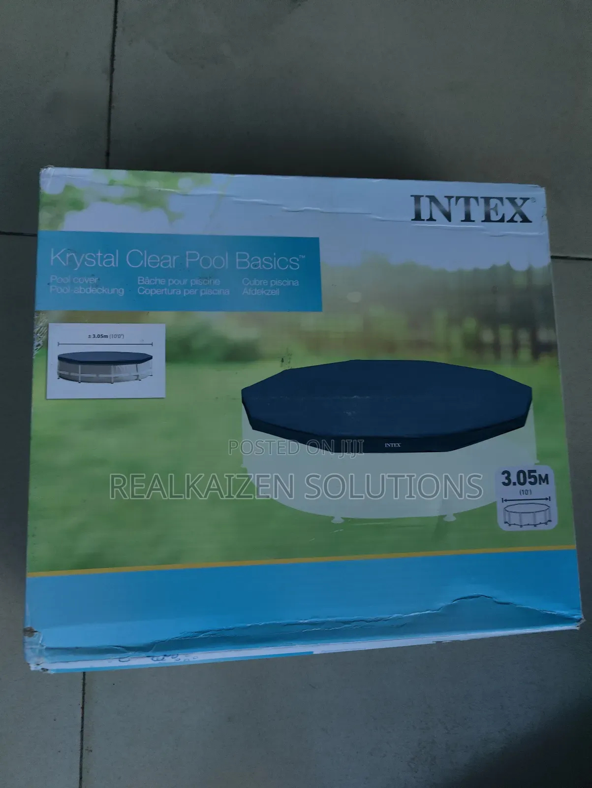 INTEX 3.05 Meters Round Metal Frame Swimming Pool Cover