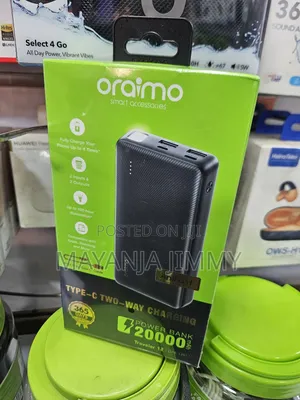 Photo - Oraimo Powerbank 20,000mah With Type-C Output