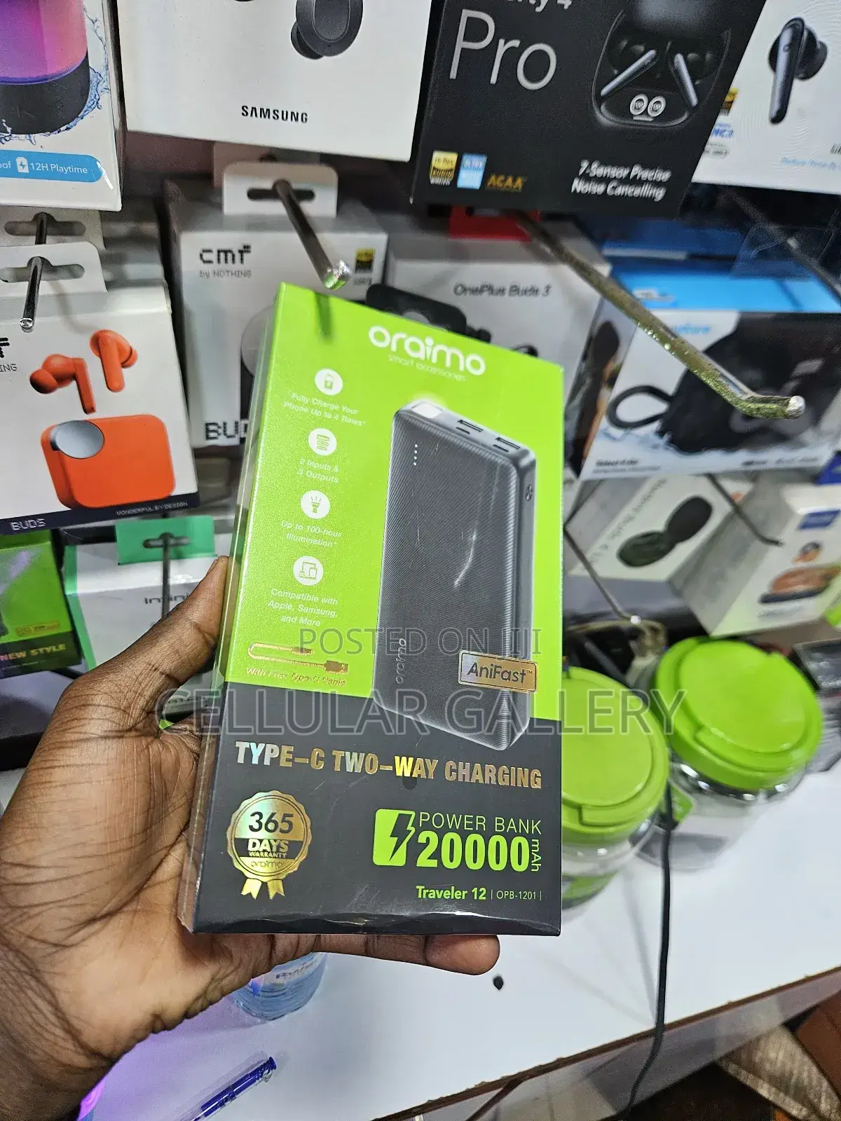 Oraimo Powerbank 20,000mah With Type-C Output