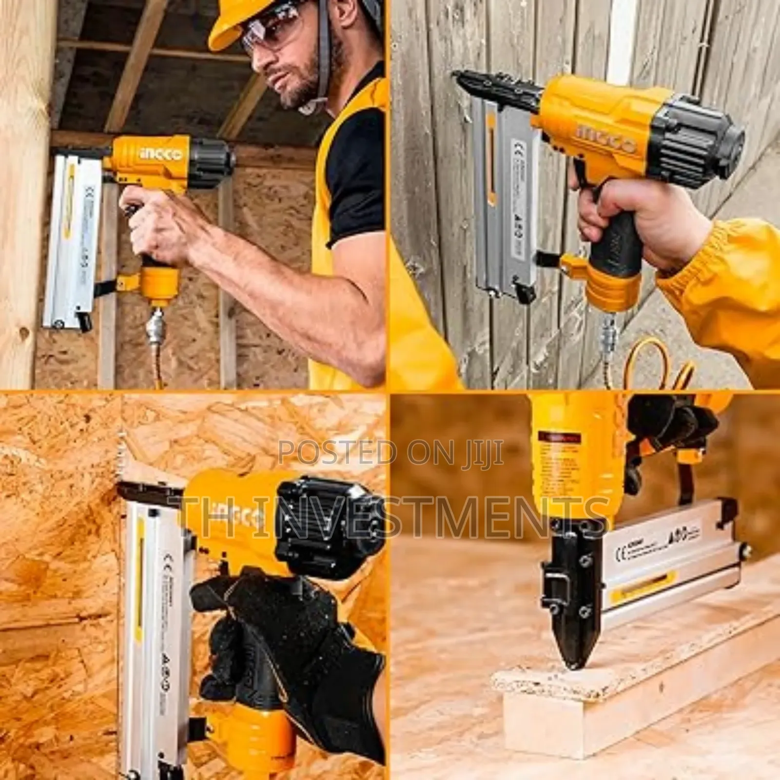 INGCO 2 in 1 Combo Brad Nailer, Nail Gun, Ga18 | 100pcs