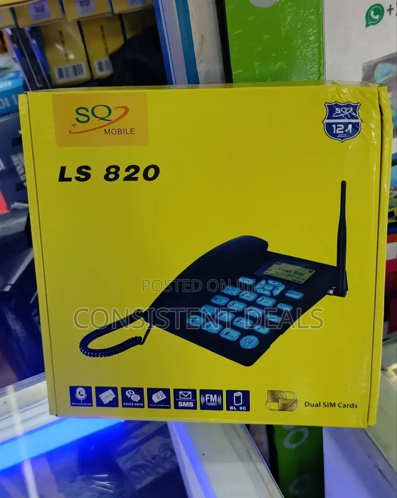 SQ LS-820 Dual Sim GSM Wireless Landline Phone