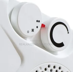 UK FINE ELEMENTS 2 Heat Settings White Color Fan Heater