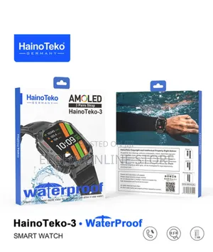 Haino Teko3-Amoled Smart Watch 3 Pairs Strap Waterproof