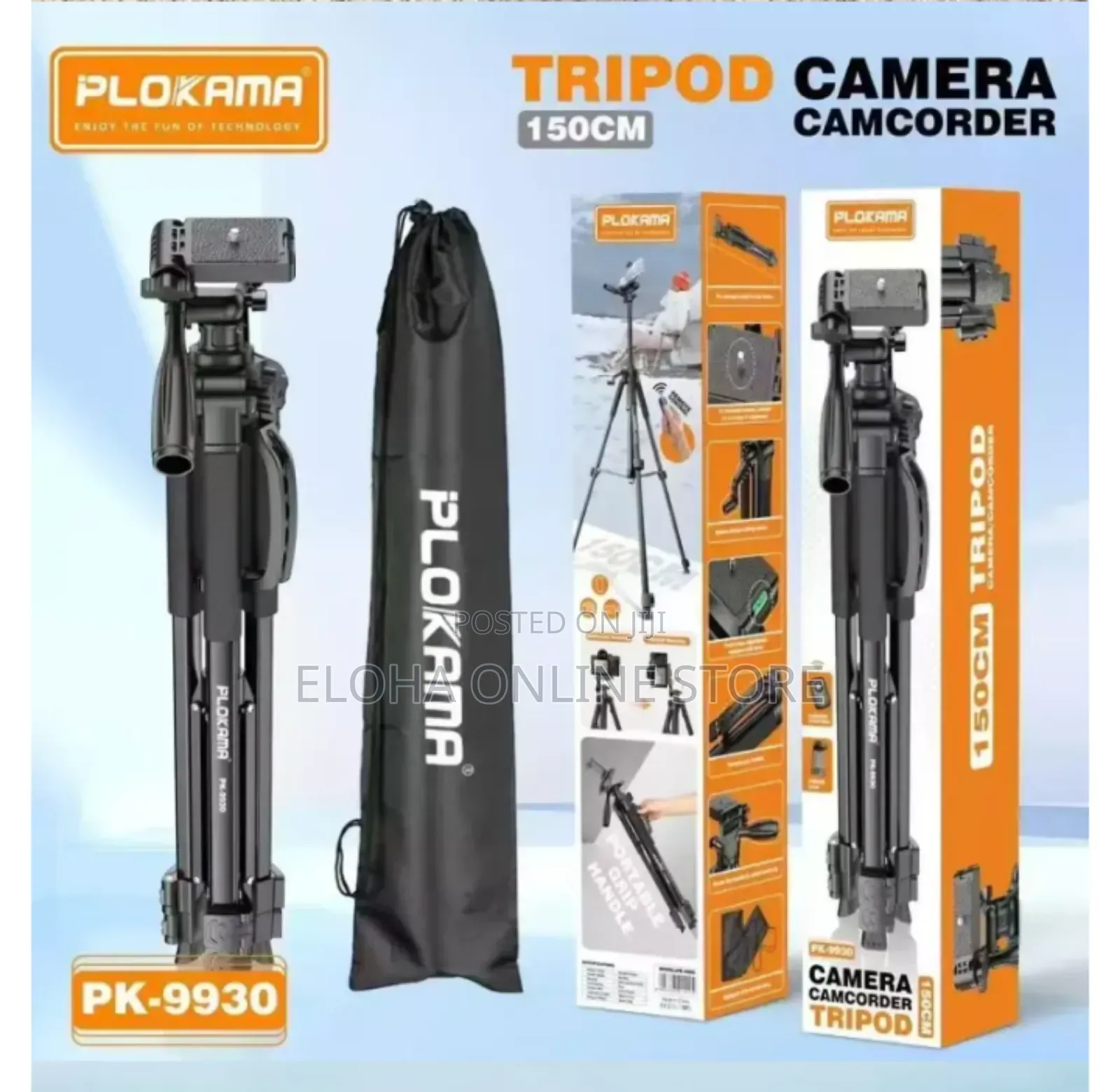 PLOKAMA PK 9930 Tripod 150 CM: Camera Camcorder Stand