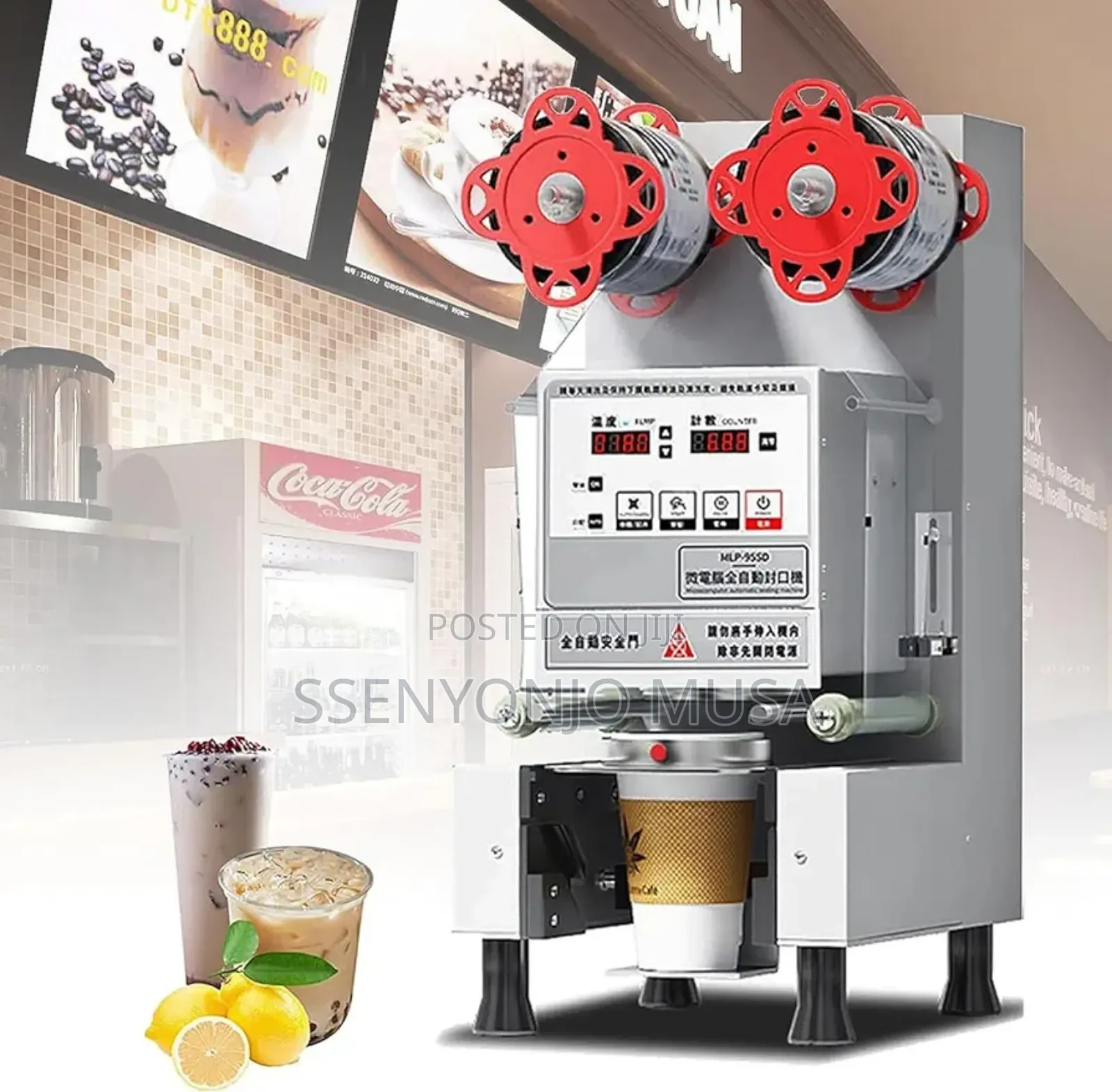 Automatic Dubble Tea Cup Sealing Machine - 500-650 Cups/Hour
