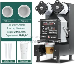 Automatic Dubble Tea Cup Sealing Machine - 500-650 Cups/Hour