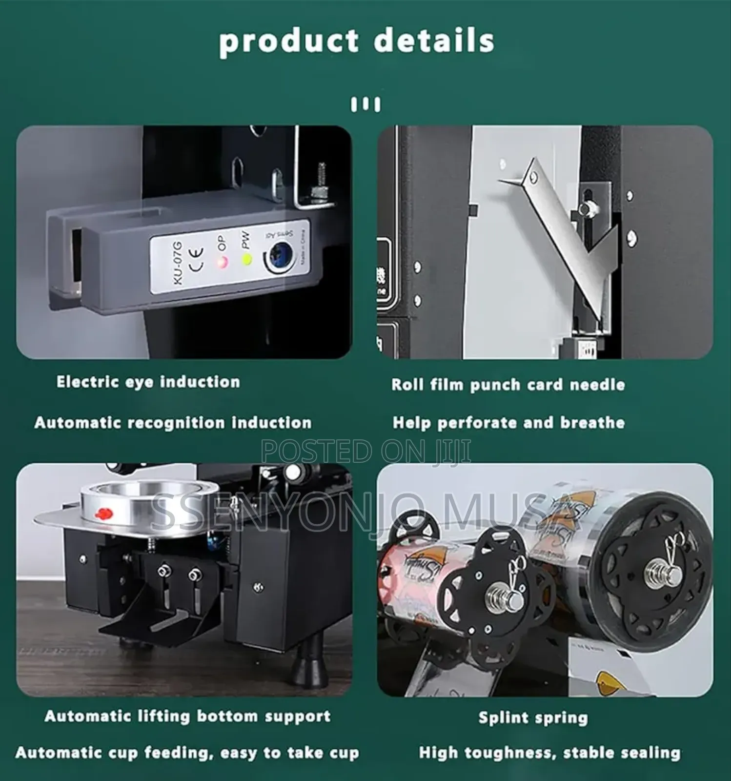 Automatic Dubble Tea Cup Sealing Machine - 500-650 Cups/Hour
