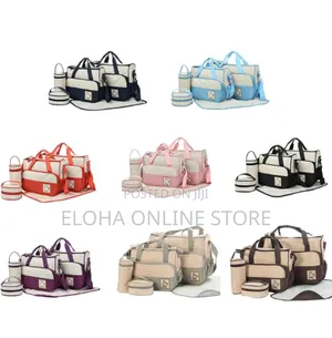 Large Capacity Waterproof Durable Polyester Diaper Bag Set