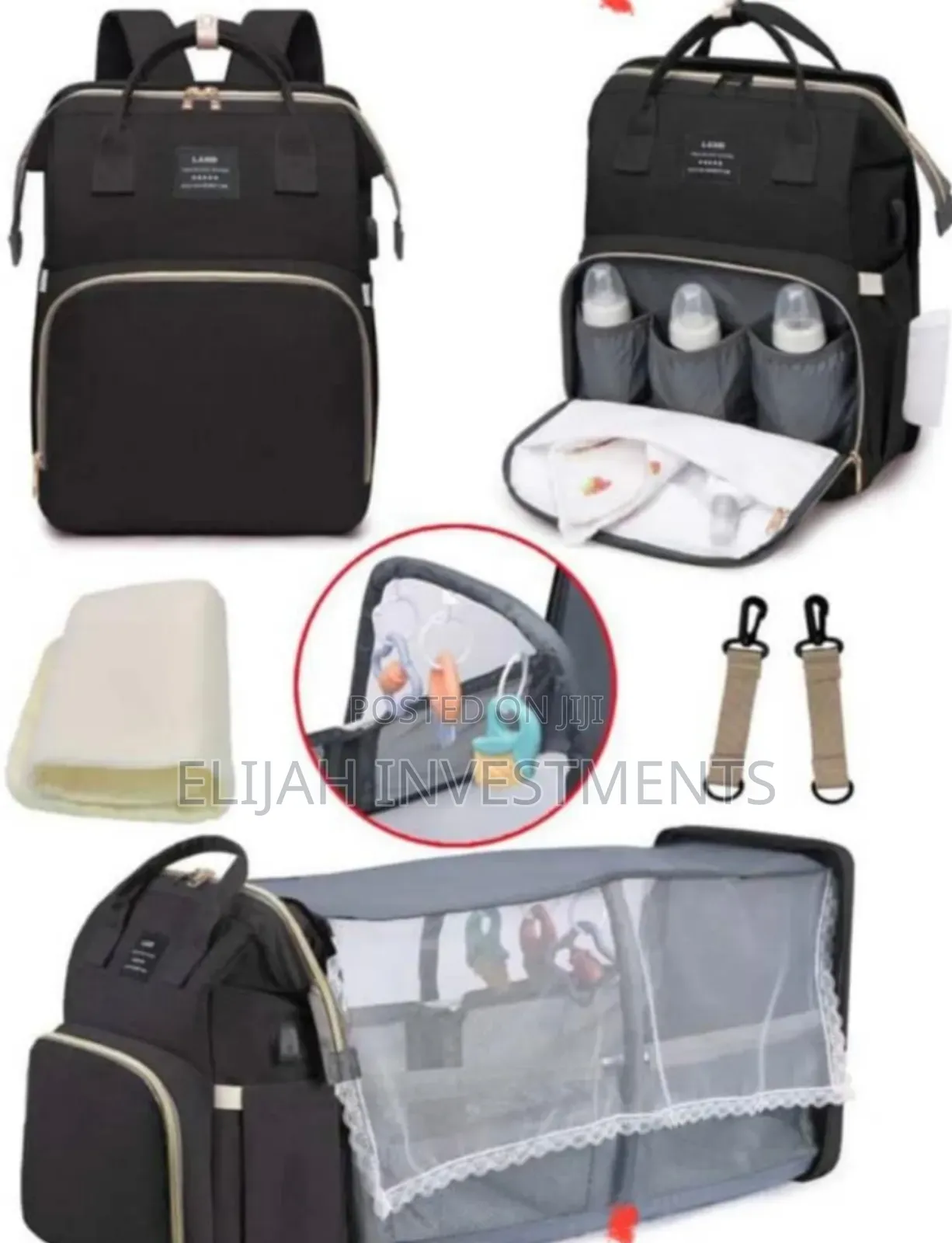 Classy Transforming Baby Diaper Bag