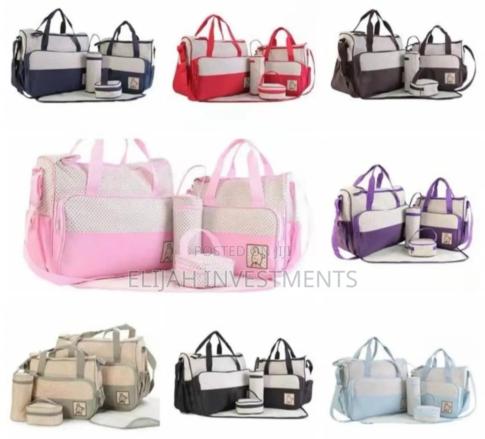 Original 5 Piece Baby Diaper Changing Bag