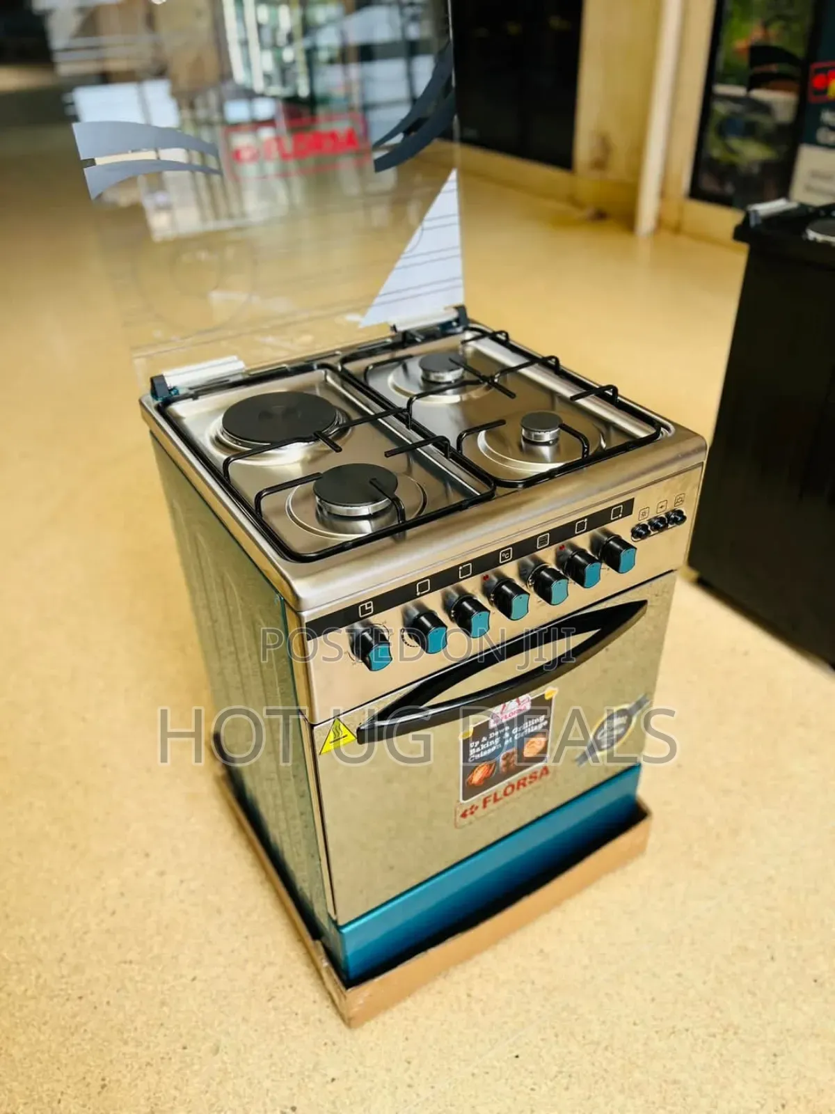 Florsa 2 Gas, 2 Electric Plates Electric Oven 60x60cm