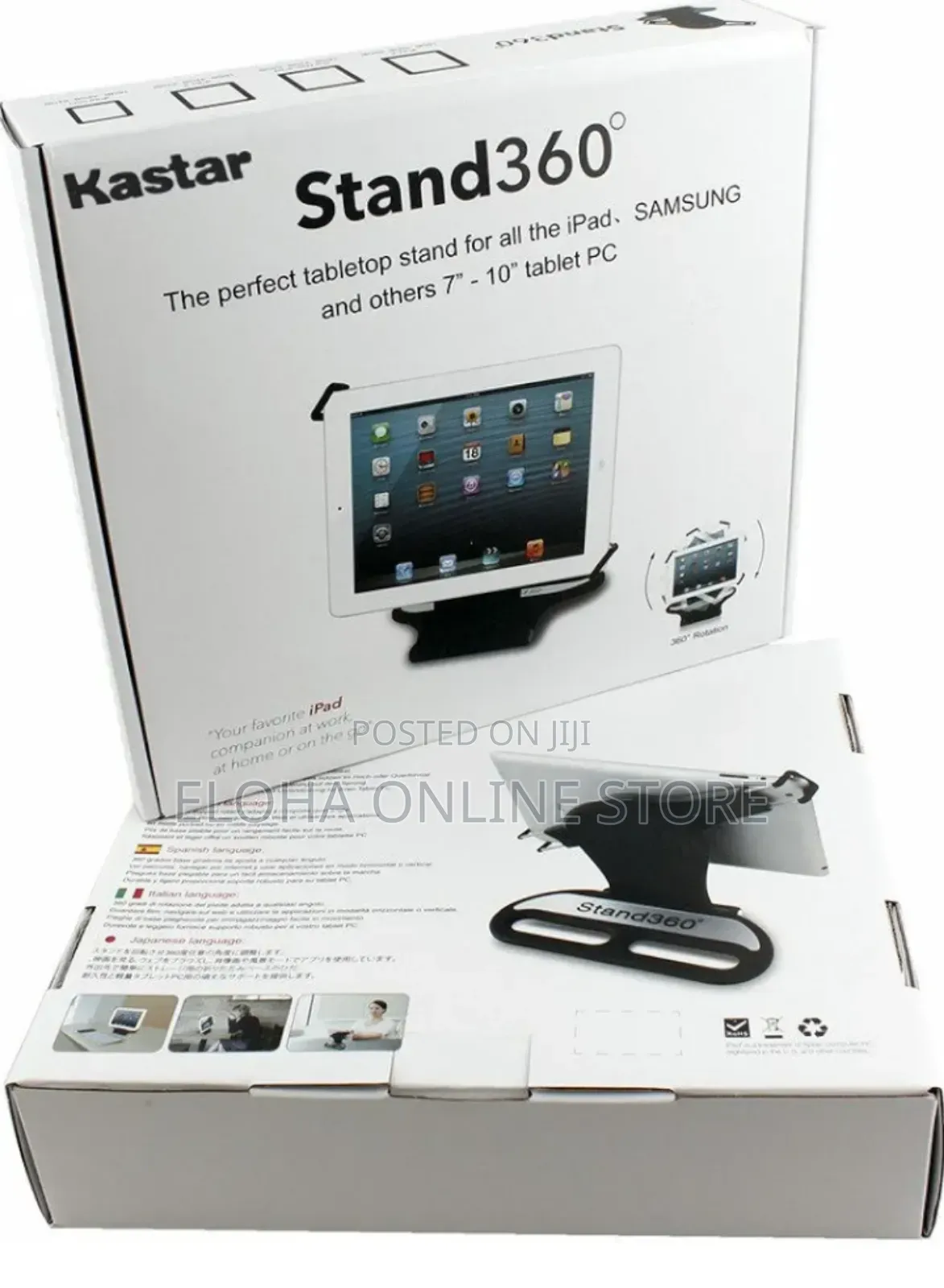 360 Swivel Tabletop Stand Holder With Collapsible Base