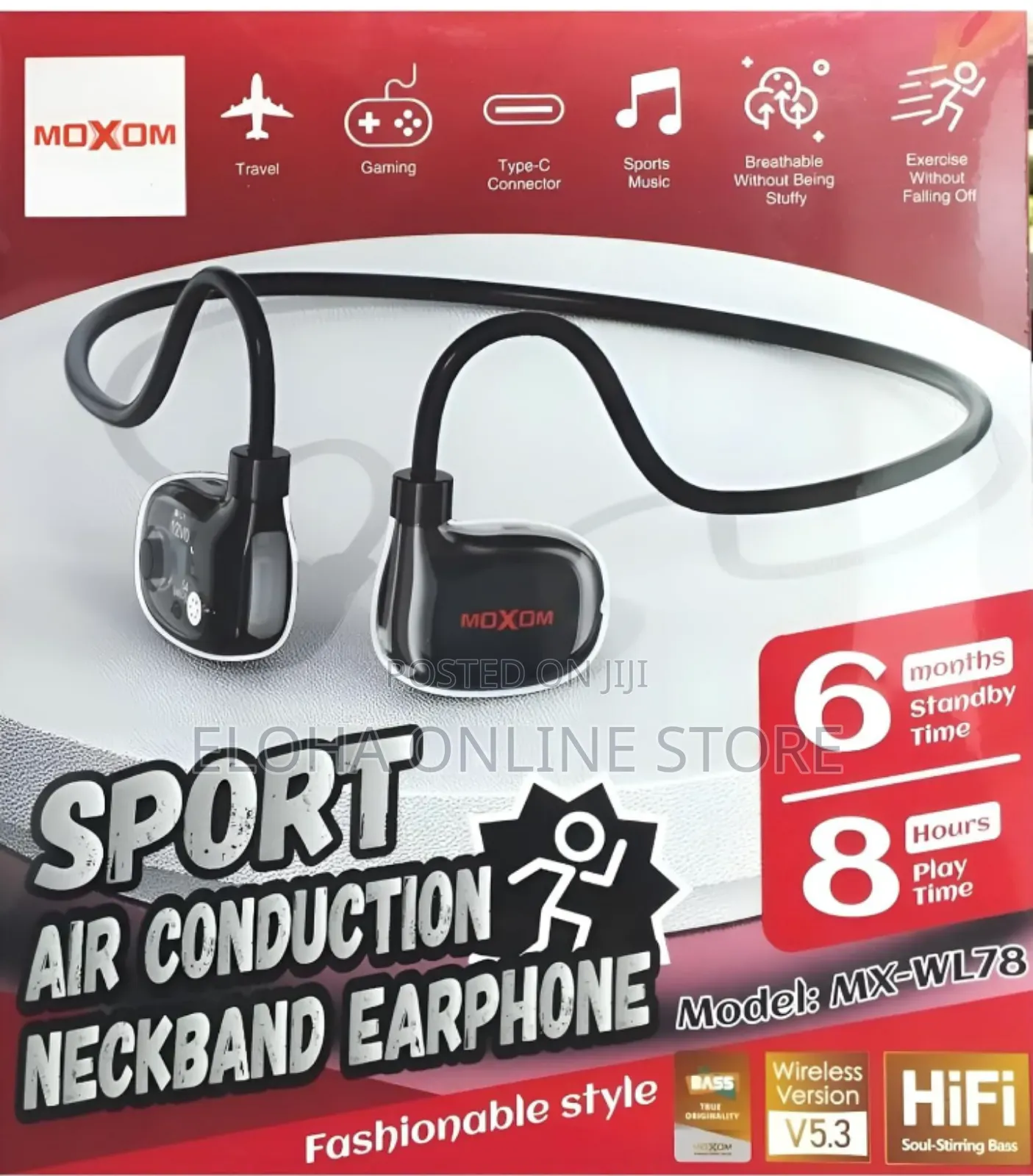 Moxom MX-WL78 Mini Sports Neckband Wireless Earphone