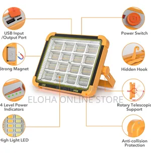 Rechargeable Solar Camping Light With Stand