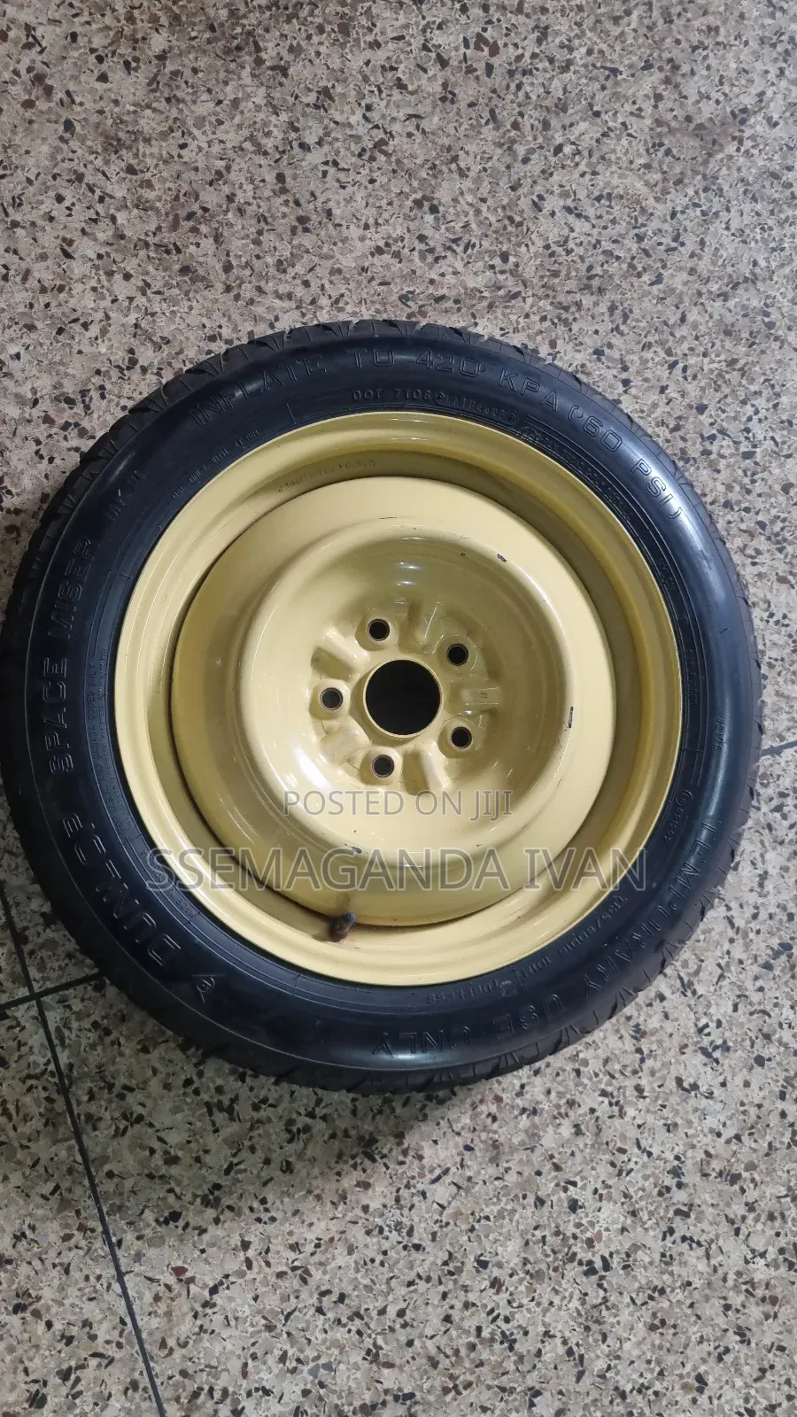 Mark X Spare Tire Original(Yellow Rim)