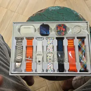 Two Smart Watch With 7straps and One Free Earpods