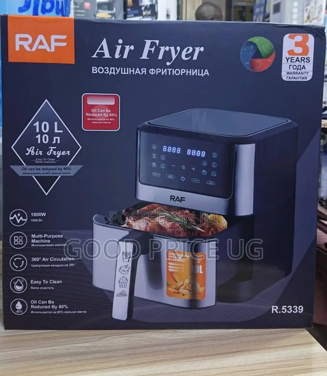 10L RAF Air Fryer With 3 Year Warranty