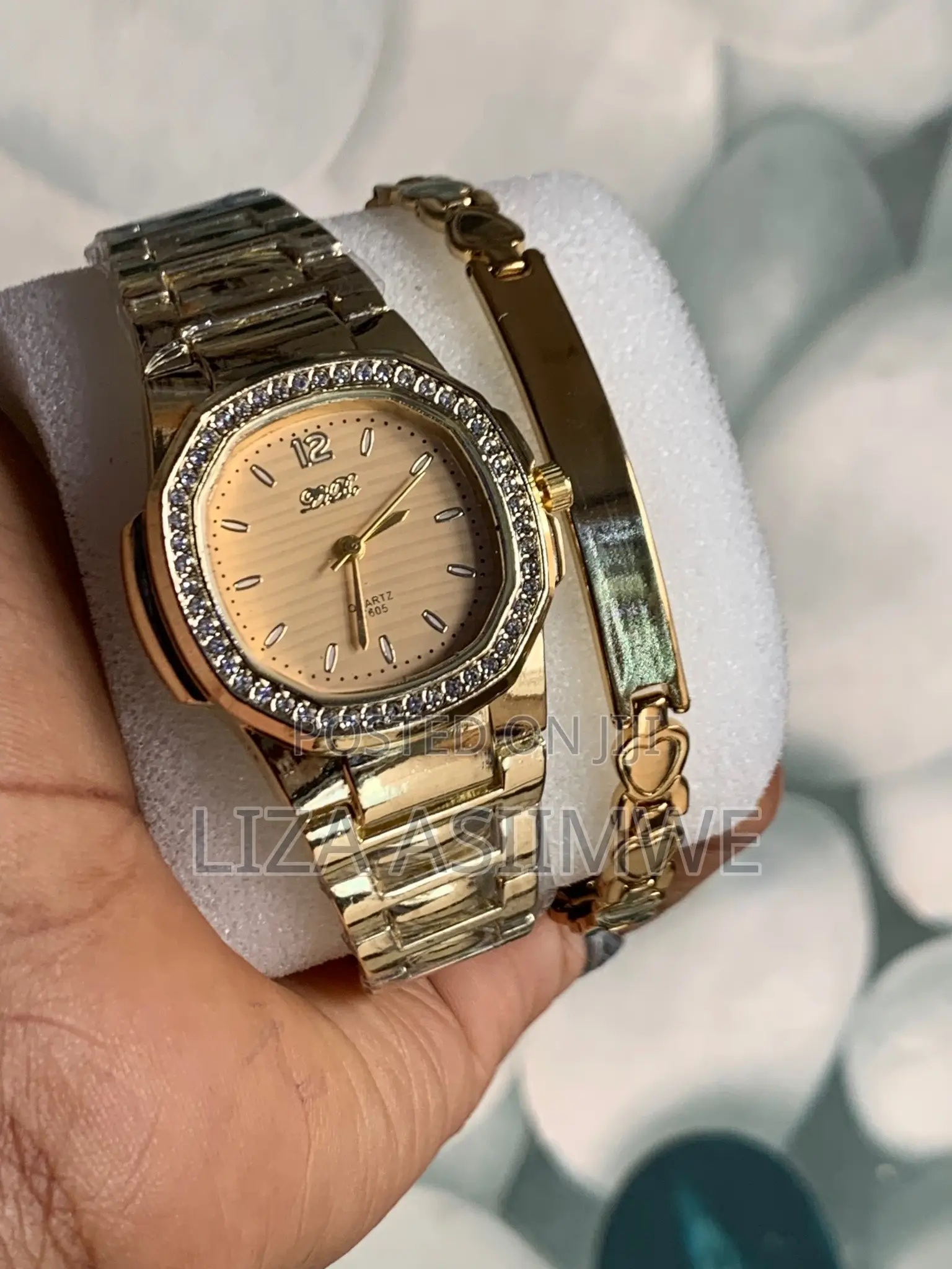 Lady’S Elegant and Classy Watch and Bracelet