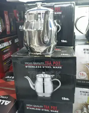 Stainless Steel Tea Pot- Silver