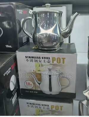 Stainless Steel Tea Pot- Silver