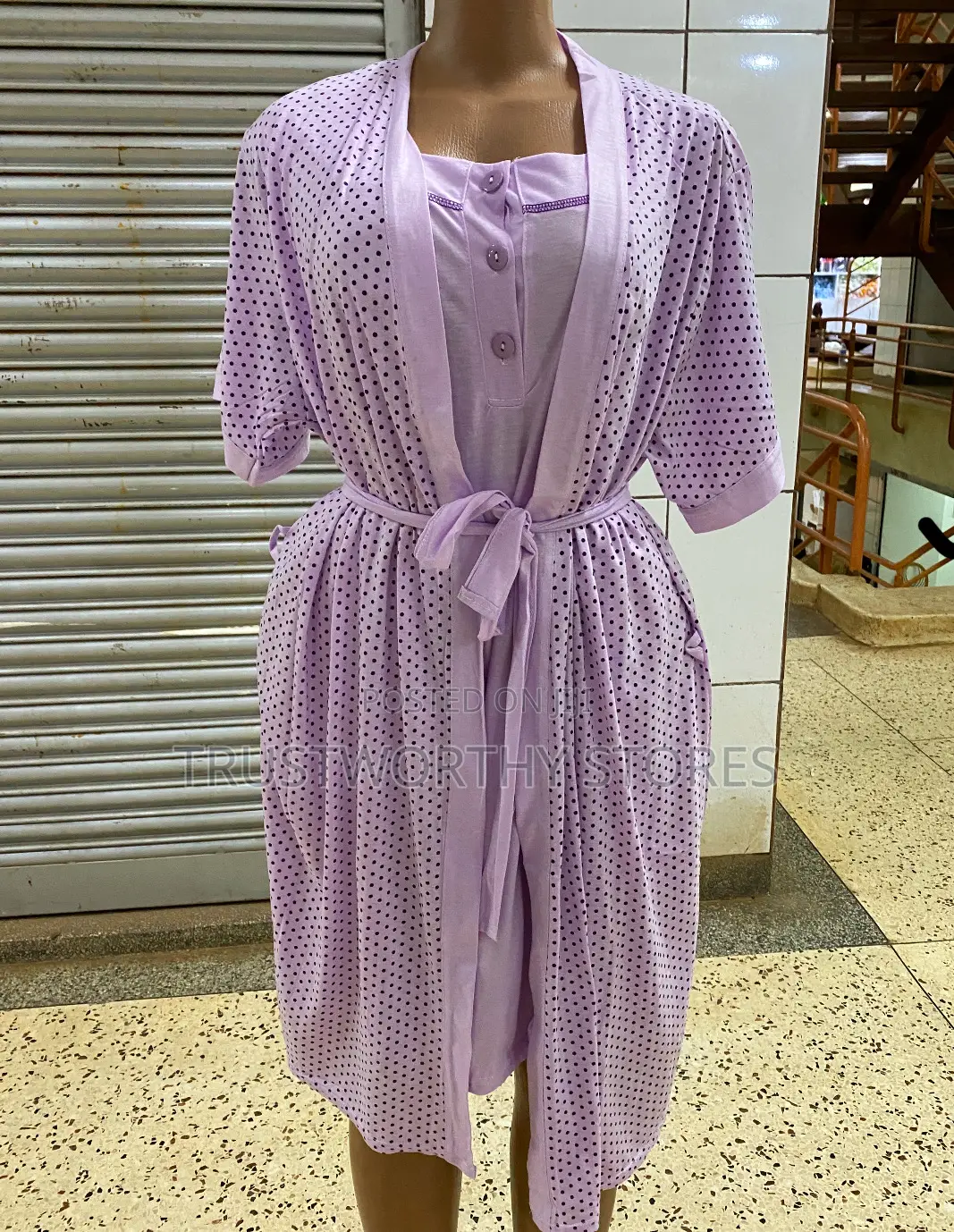 2piece Ladies Night Grown - Cotton