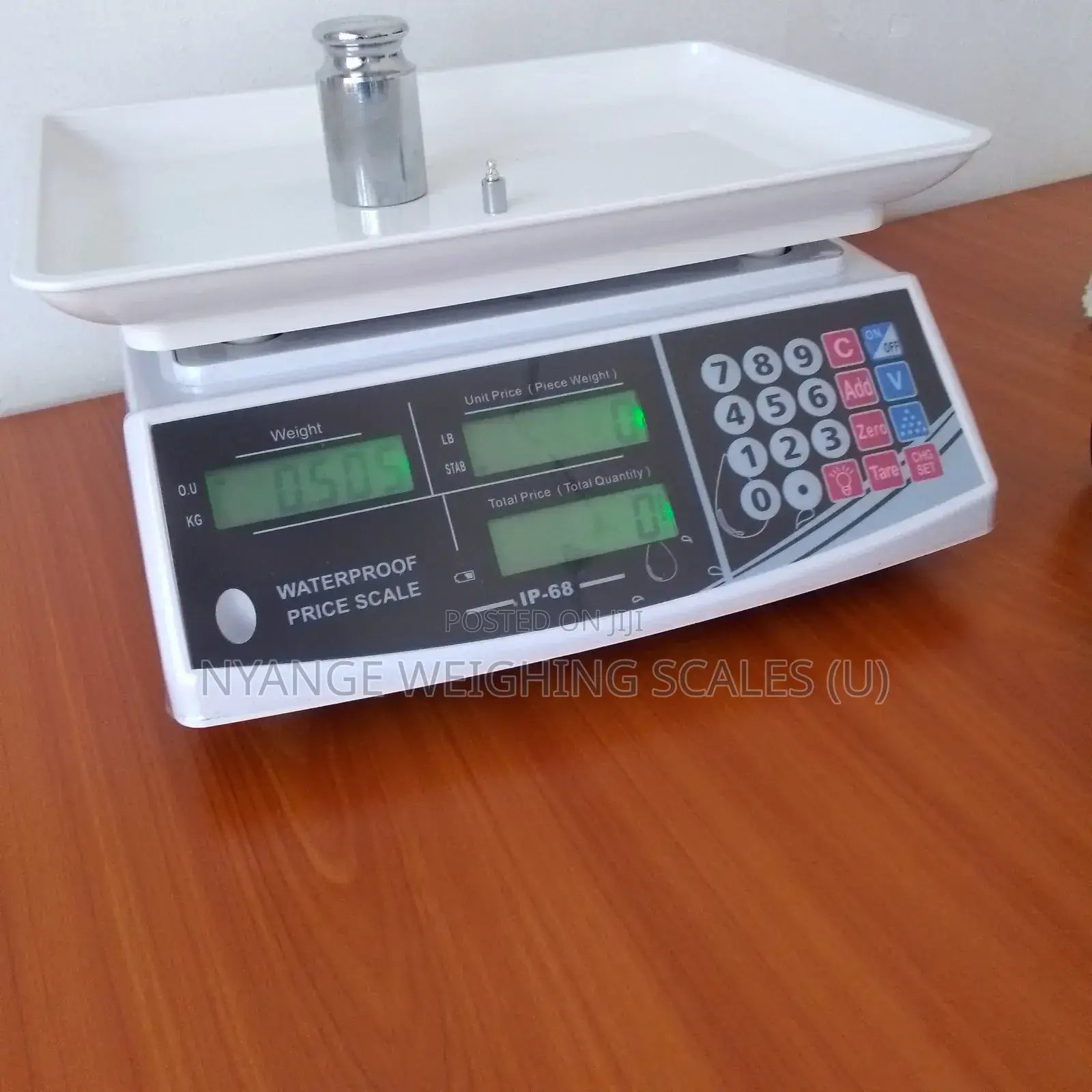 ACS 30kg/D=5g Waterproof White Table Top Weighing Scales