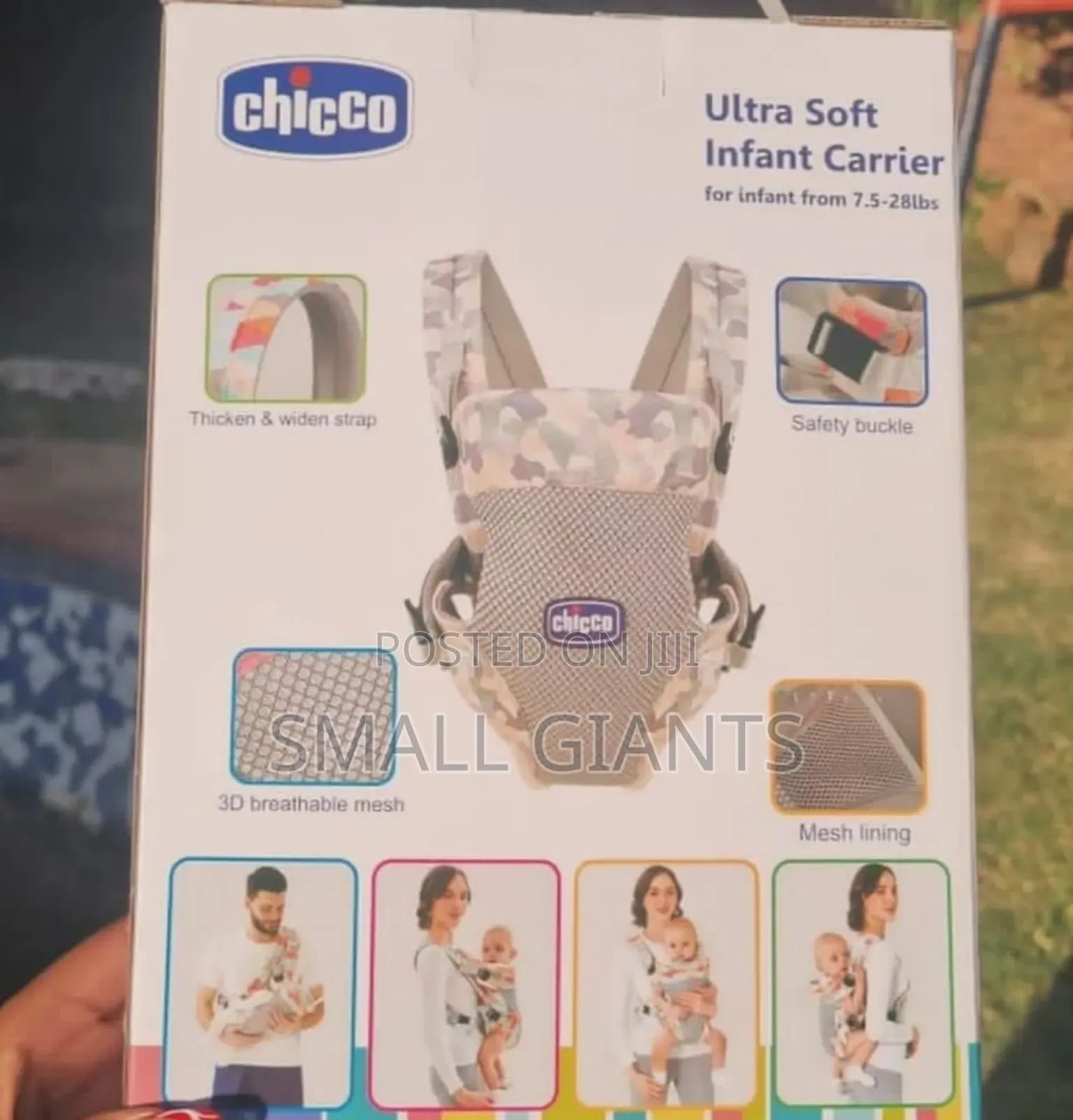 4 in 1 Chicco Utra Soft Infant Adjustable Carrier