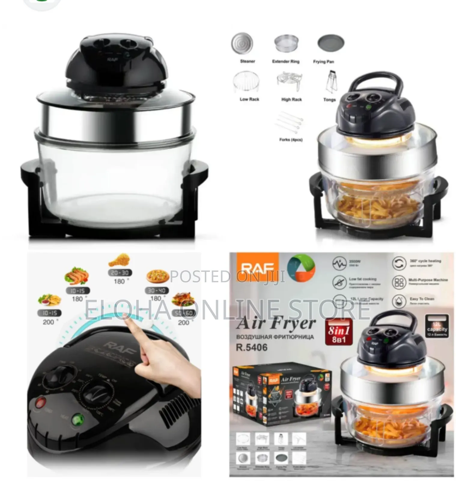 RAF Electric Air Fryer 12 Litres