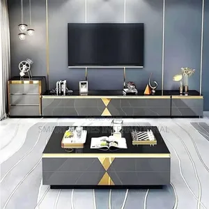 Photo - Cherry TV Wall Mount + Center Table