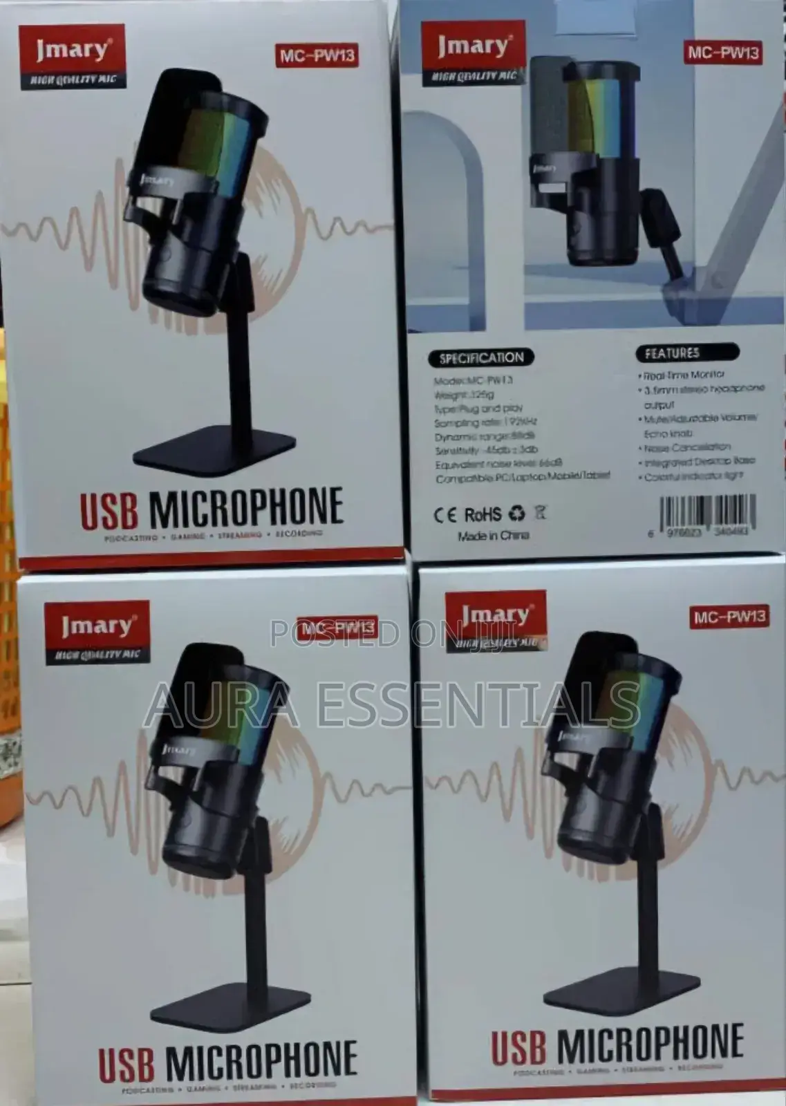 Jmary MC-PWI3 RGB Microphone