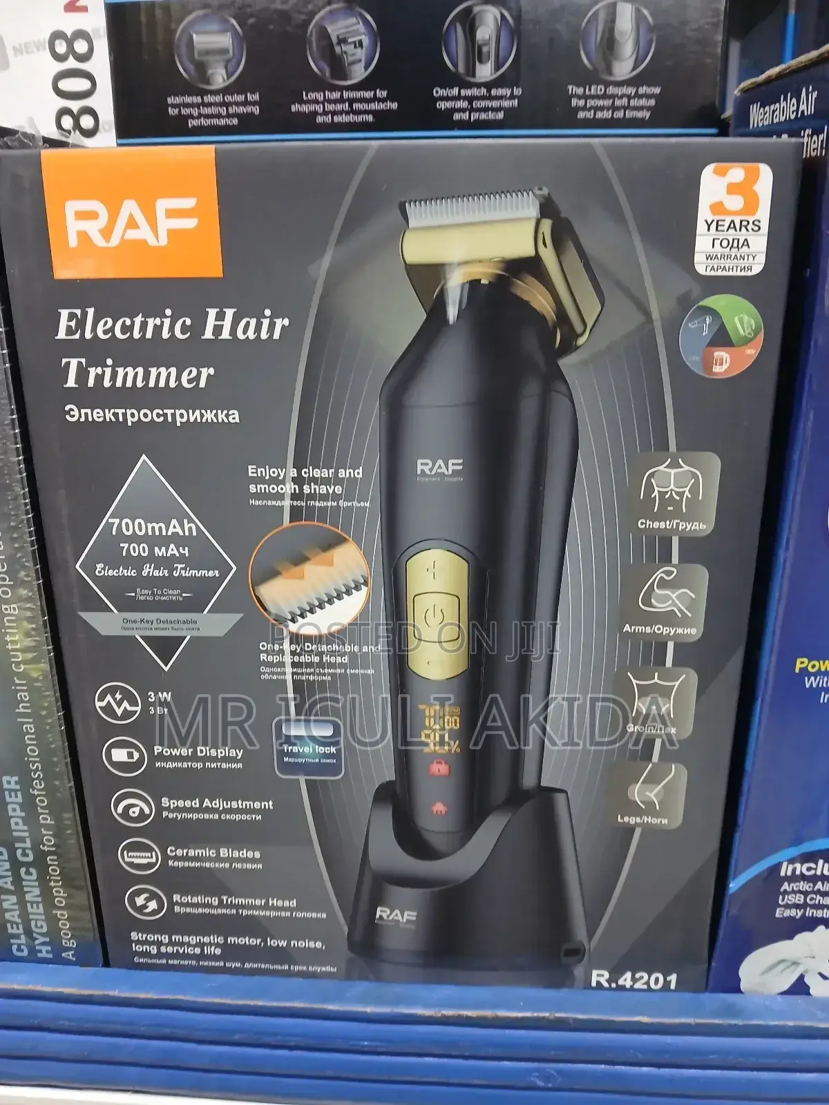 RAF 3w Speed Adjustable Electric Hair Trimmer