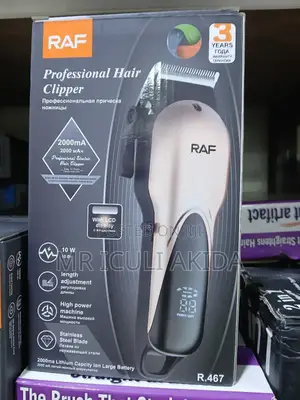 LCD Display RAF Rechargeable Professional Hair Clipper