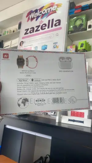 Two Smart Watch With 7straps and One Free Earpods