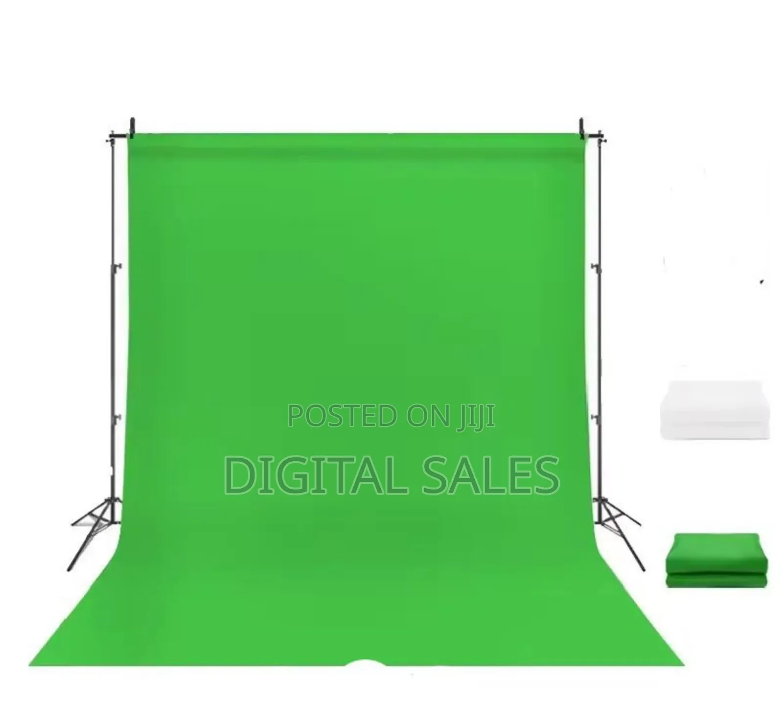 3m by 3m Back Drop/ Green Screen With Stand
