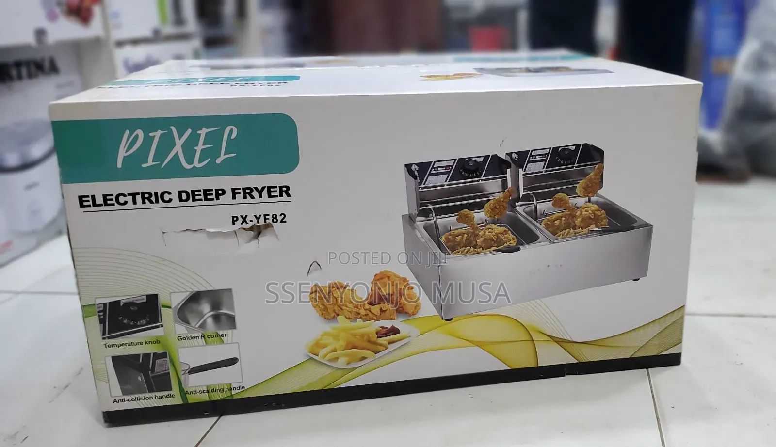 Pixel Deep Fryer 1set 6×2l - 2500w X 2,Commercial-Grade Dual