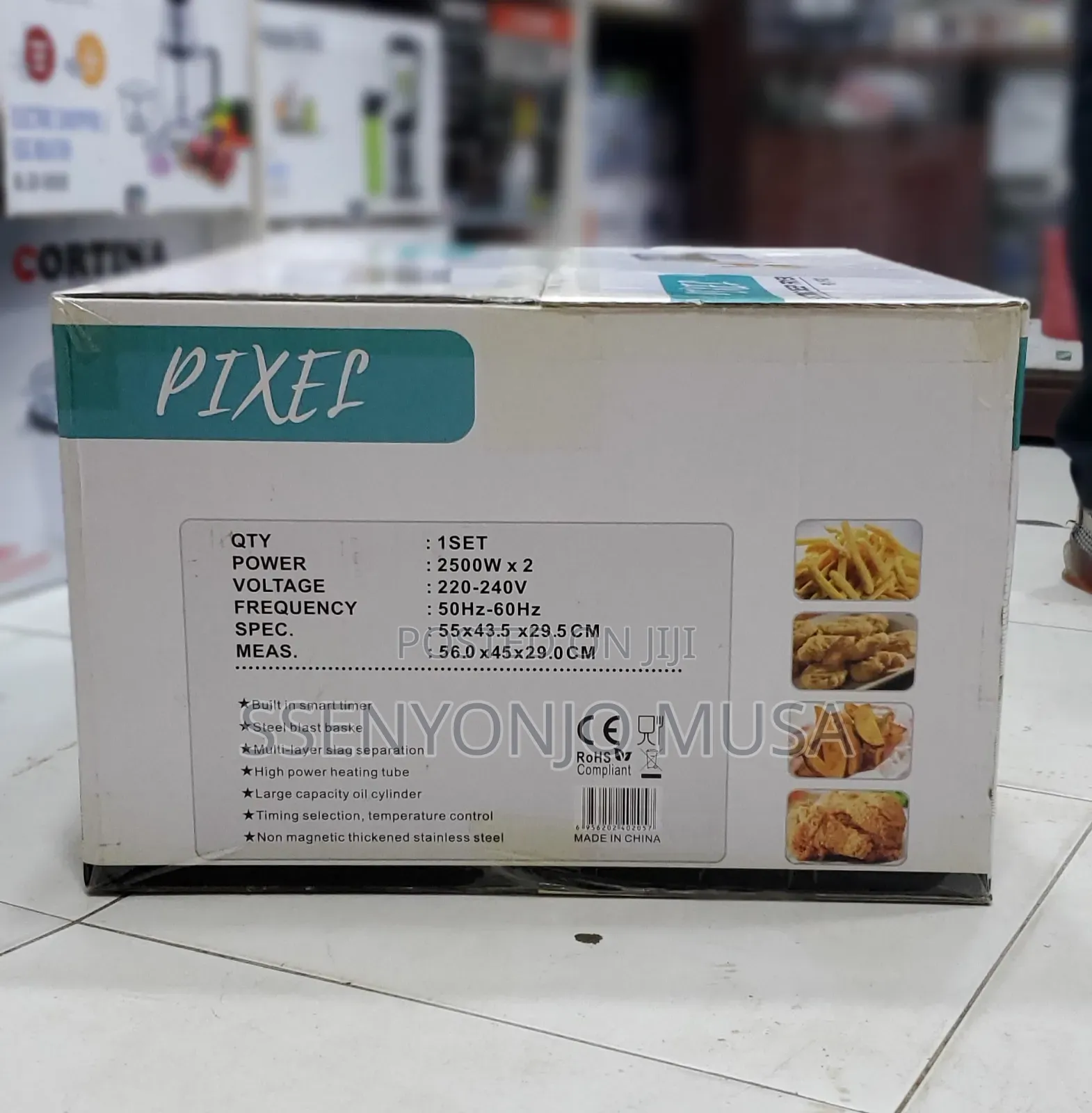 Pixel Deep Fryer 1set 6×2l - 2500w X 2,Commercial-Grade Dual