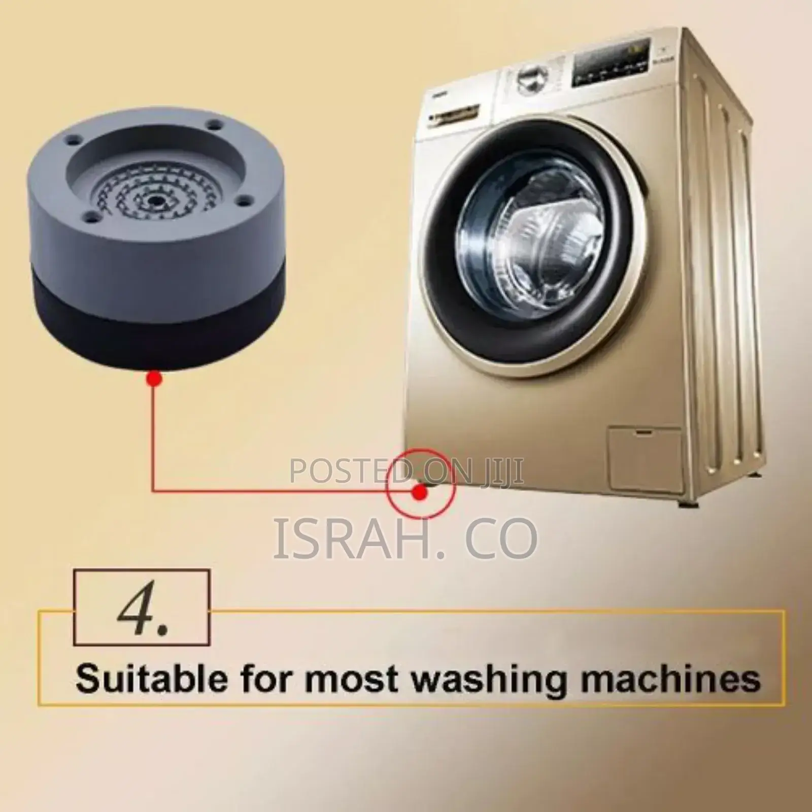 4 PC Refrigerator Washing Machine Padanti Vibration Silencer