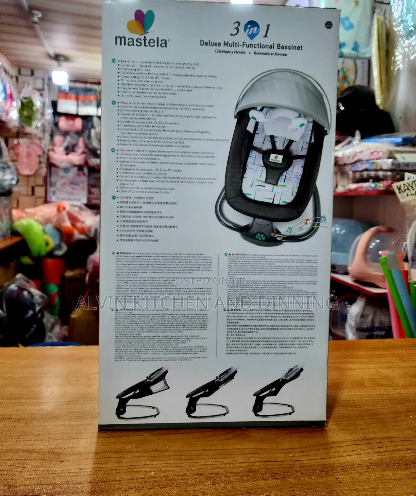 Electric Baby Swing 3in1