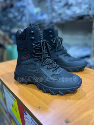 Hiking Boots/ Desert Boots A533 Black Long