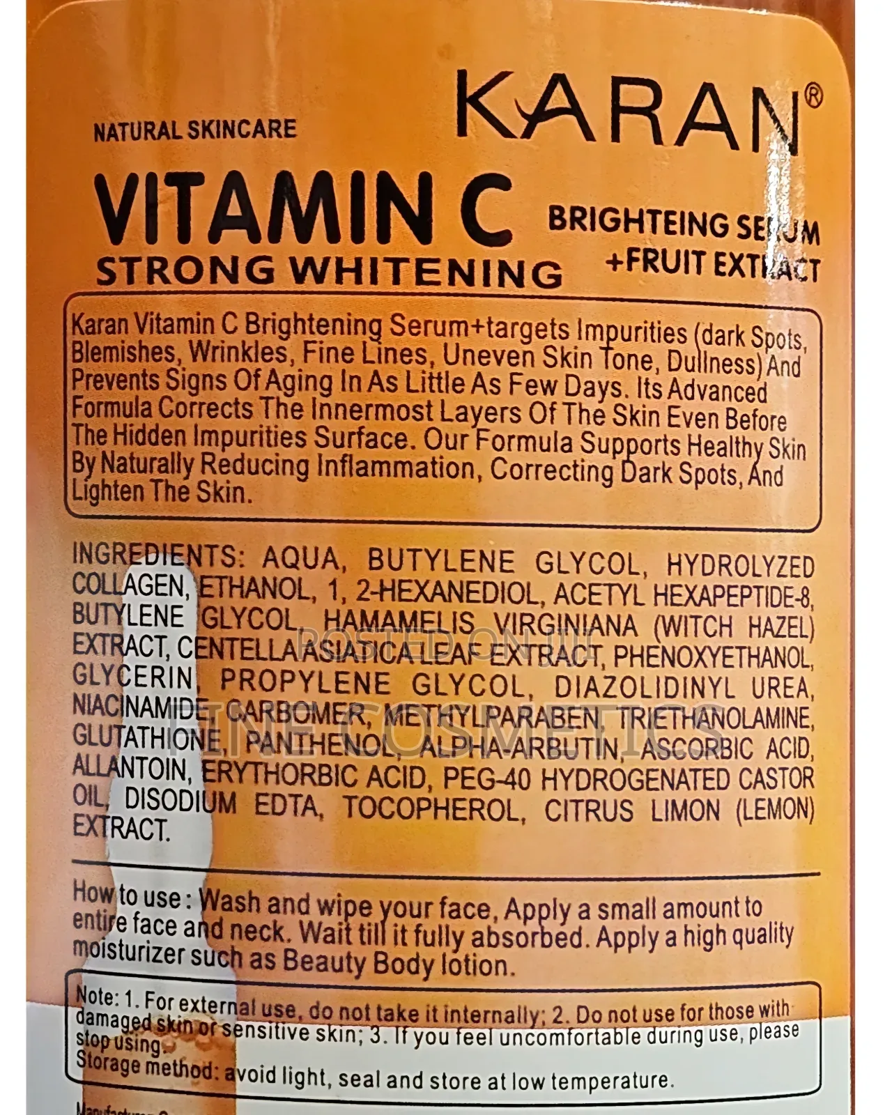 VITAMIN C AHA Alpha Hydroxy Acids Strong Whitening Aha Serum