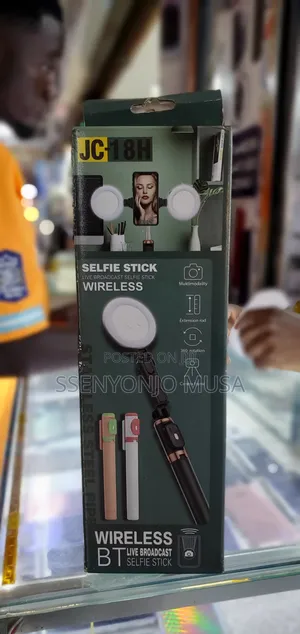 Jc-18h Wireless Bluetooth Selfie Stick With Led Lights-