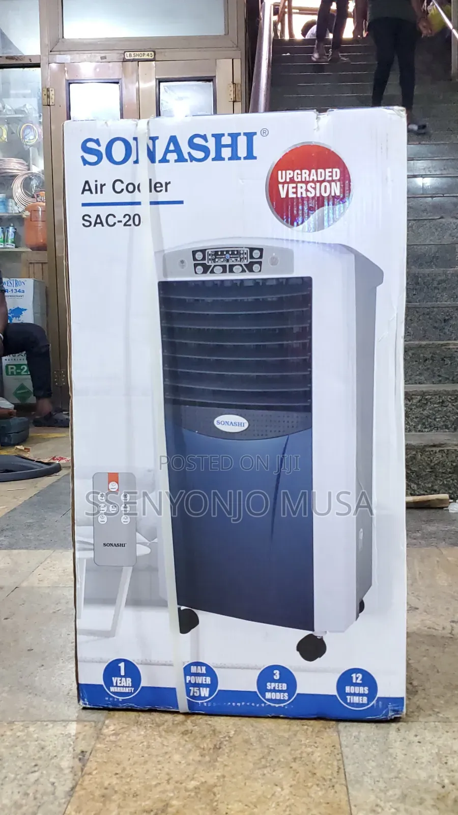 Sonashi Air Cooler 7.0l Sac-204 - 12h Timer, Touch Button-Remote-