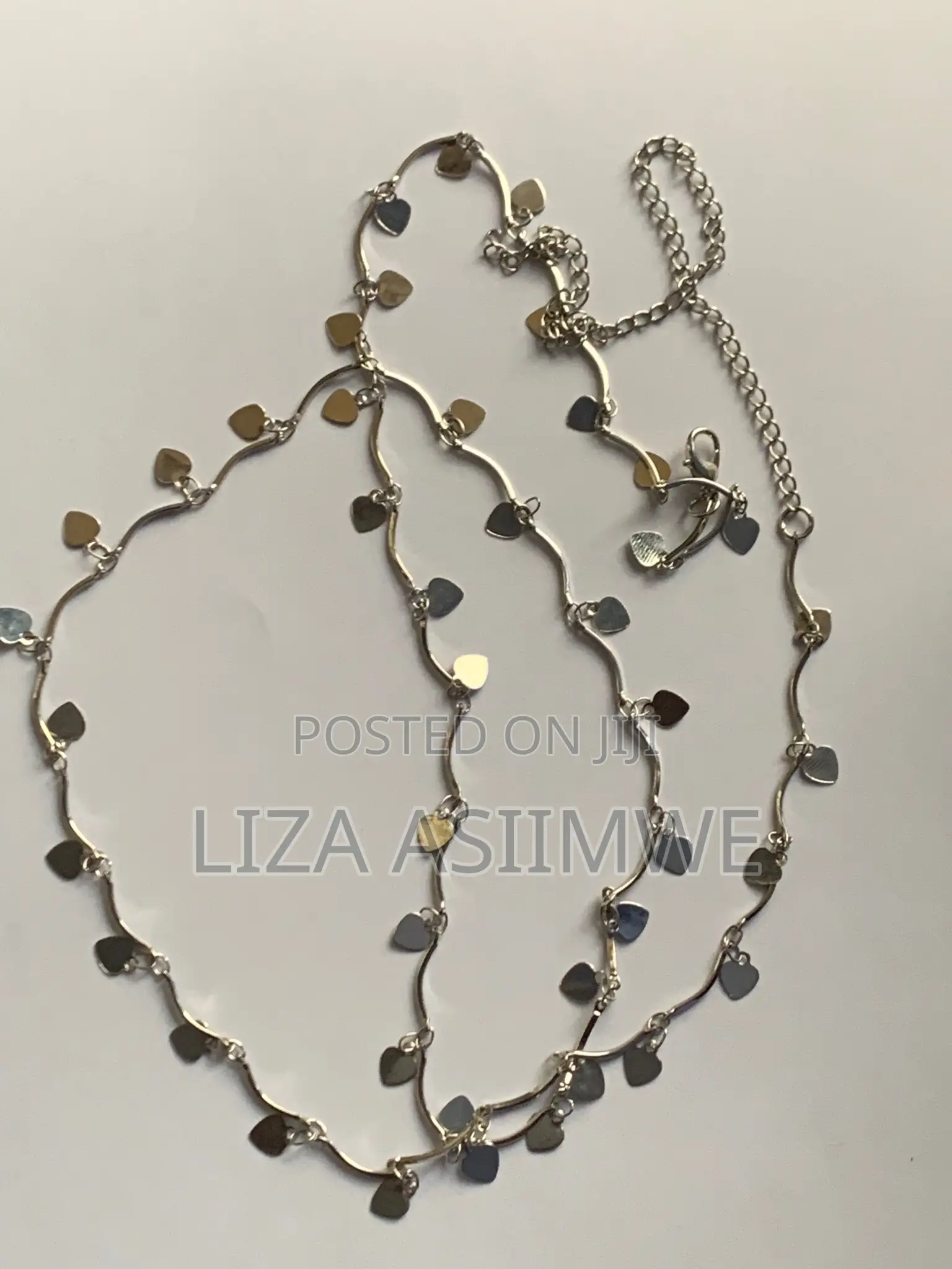 Silver Heart Charm Waist Chains