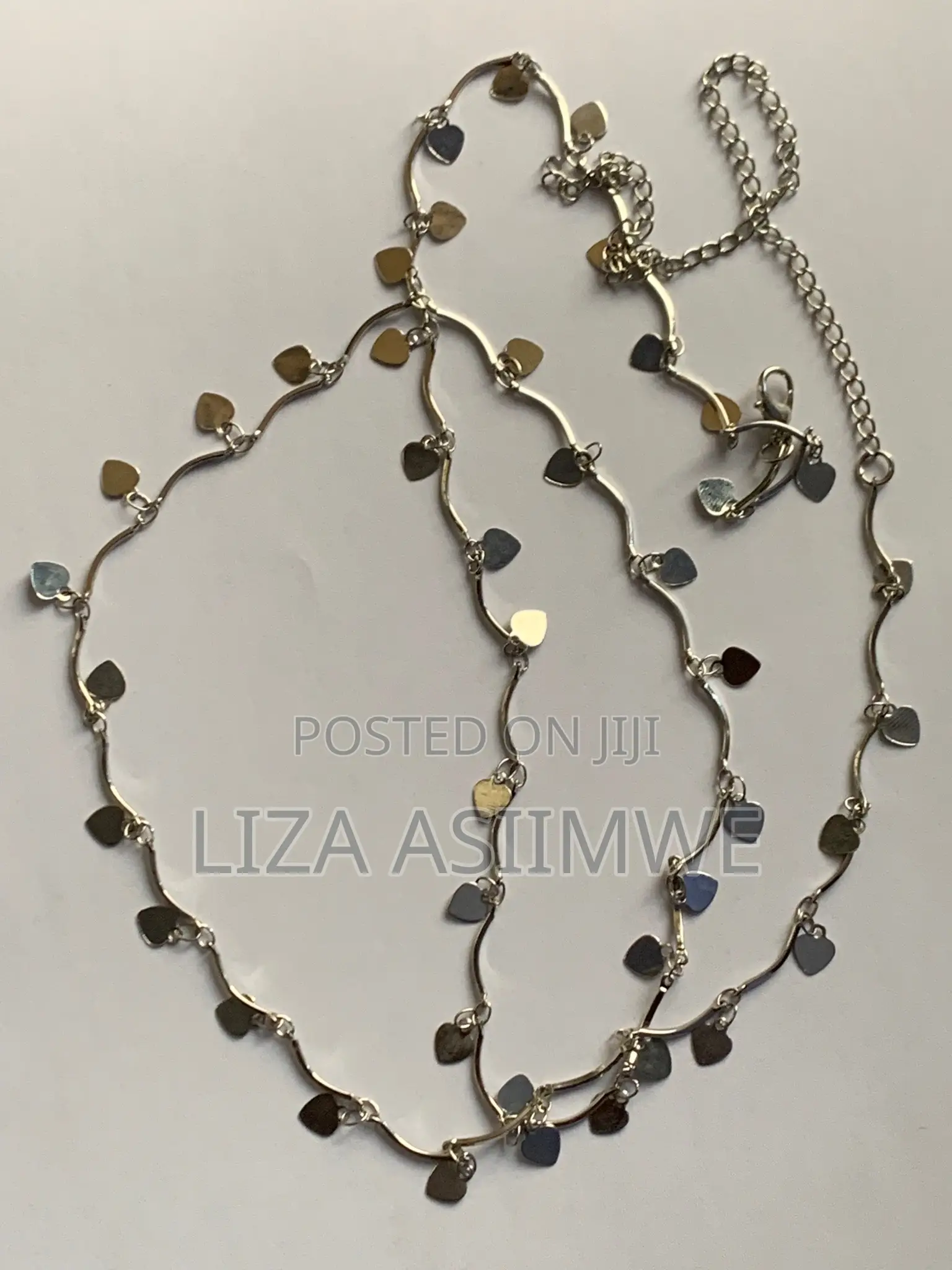 Silver Heart Charm Waist Chains