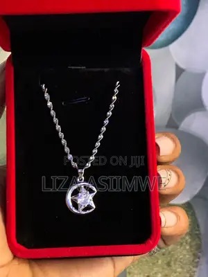Crescent Moon Star Necklace