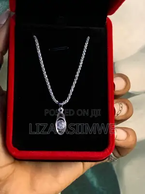 Silver Drop Pendant Necklace